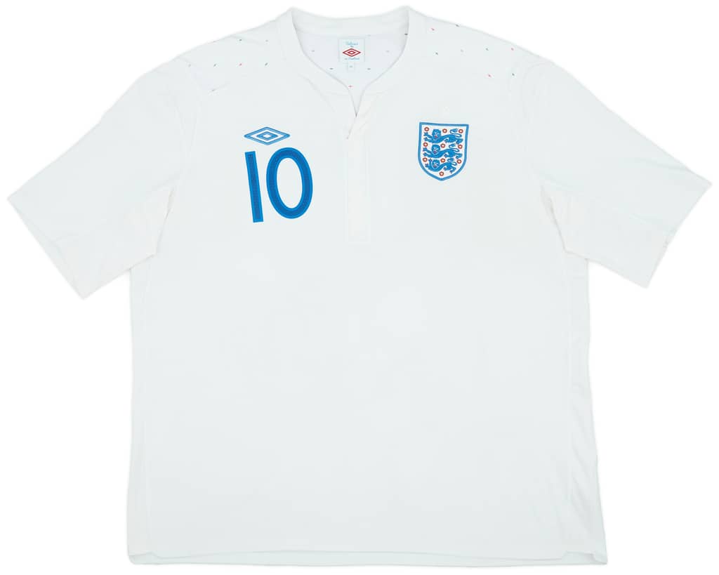 2010-11 England Home Shirt Rooney #10 - 8/10 - (XXL)