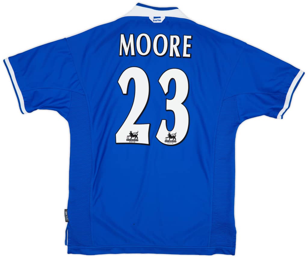 1999-00 Everton Home Shirt Moore #23 - 8/10 - (L)