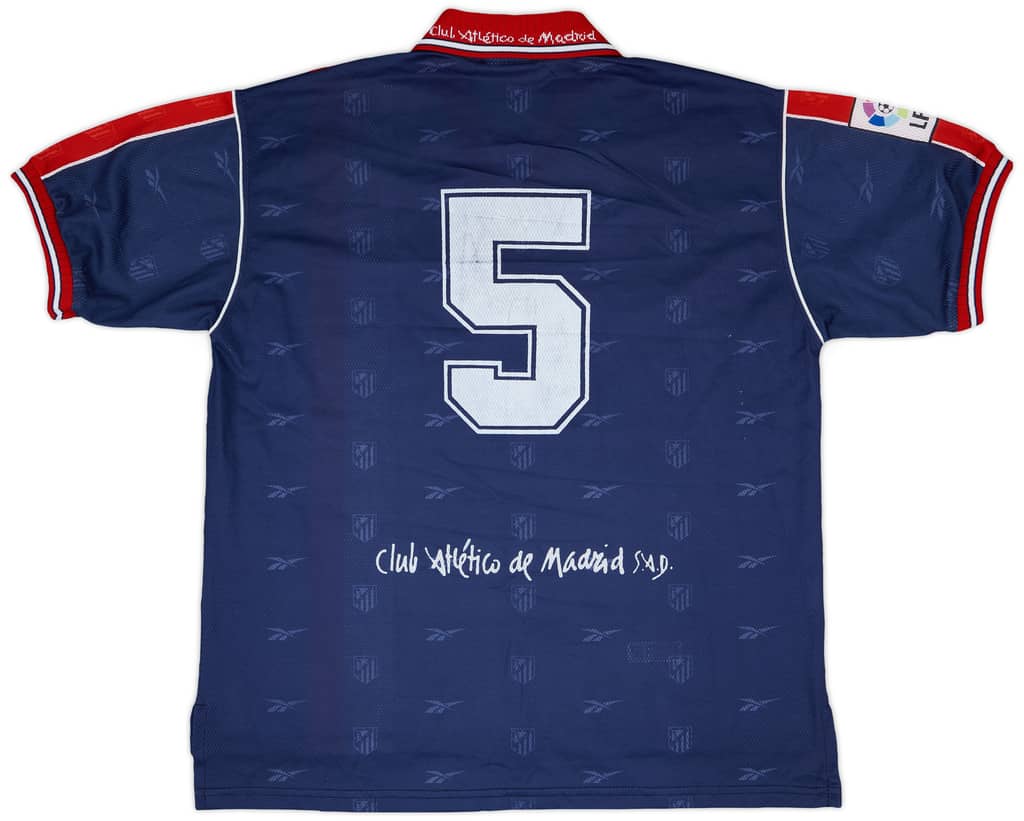 1999-00 Atletico Madrid Match Issue Away Shirt #5