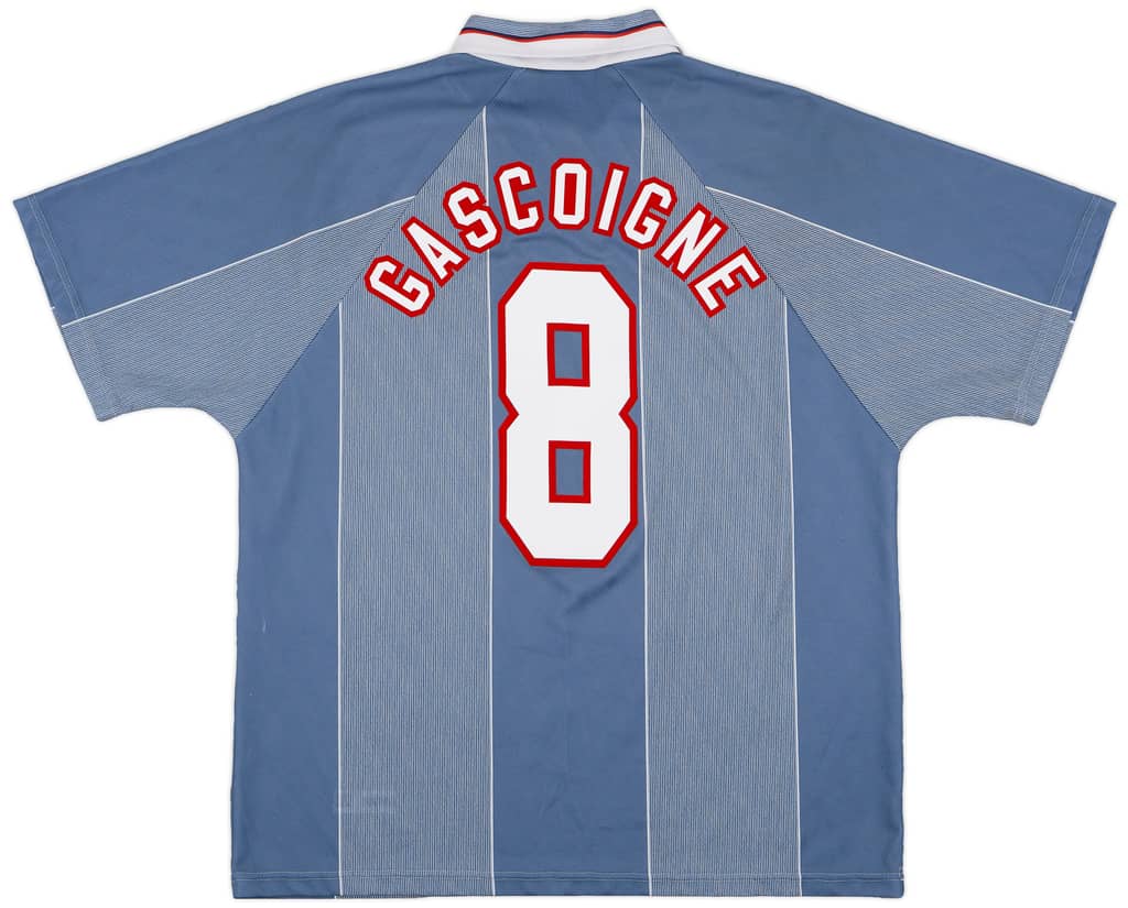 1996-97 England Away Shirt Gascoigne #8 - 9/10 - (XL)