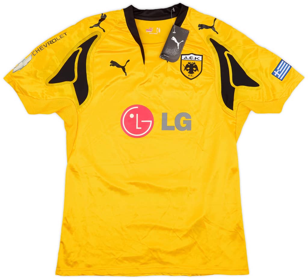 2007-08 AEK Athens Home Shirt Rivaldo #10 (L)