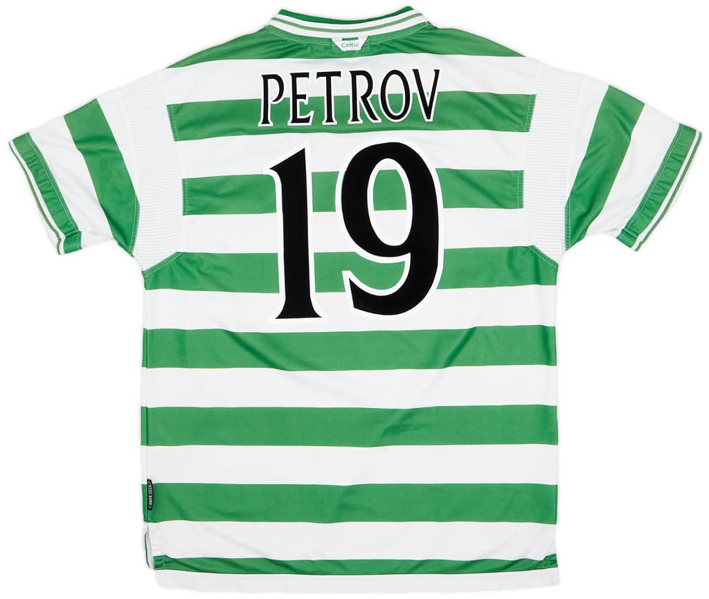 1999-01 Celtic Home Shirt Petrov #19 - 6/10 - (XL)