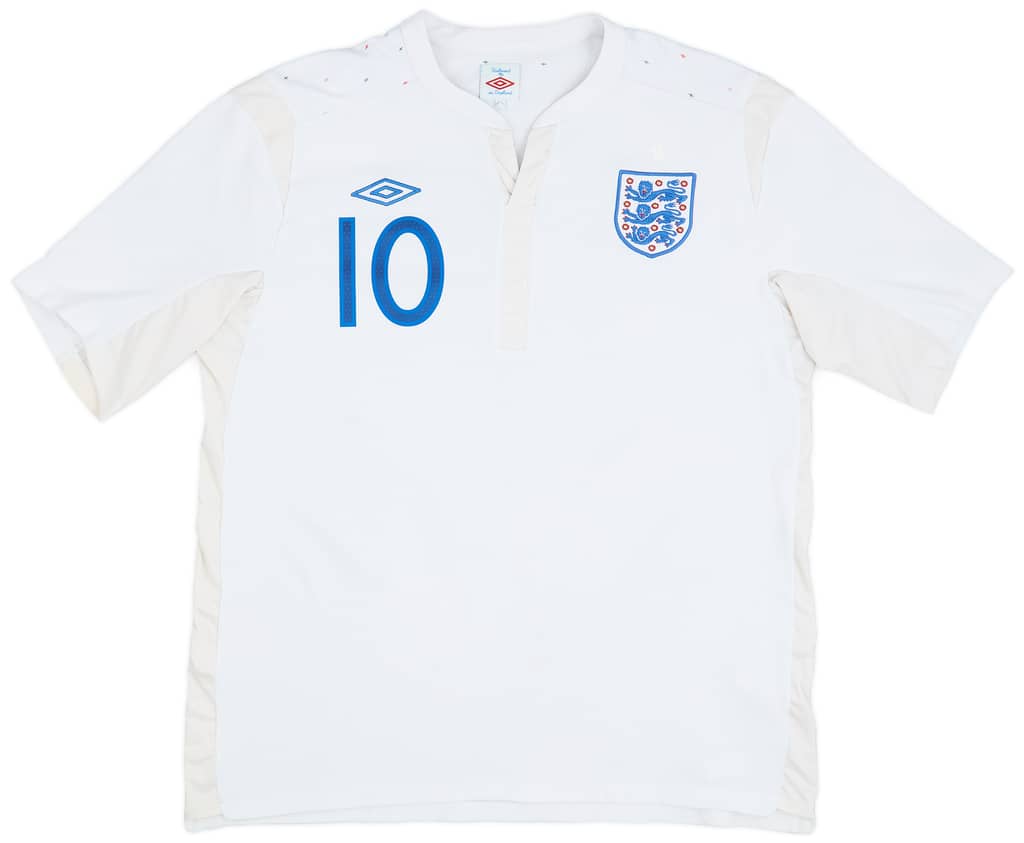 2010-11 England Home Shirt Rooney #10 - 7/10 - (XL)