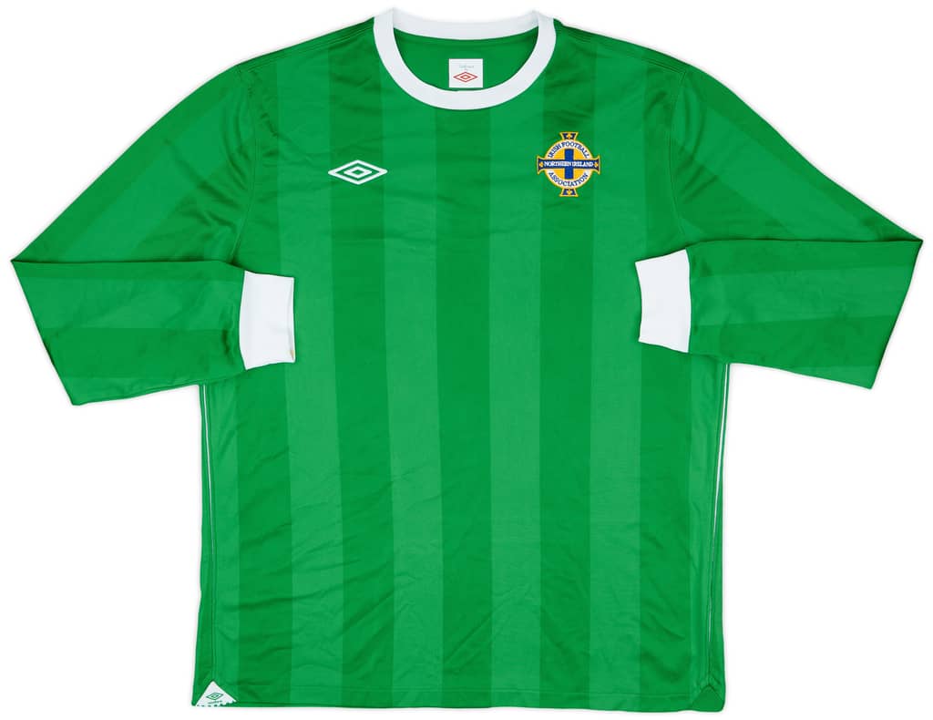 2010-12 Northern Ireland Home L/S Shirt - 10/10 - (XL)
