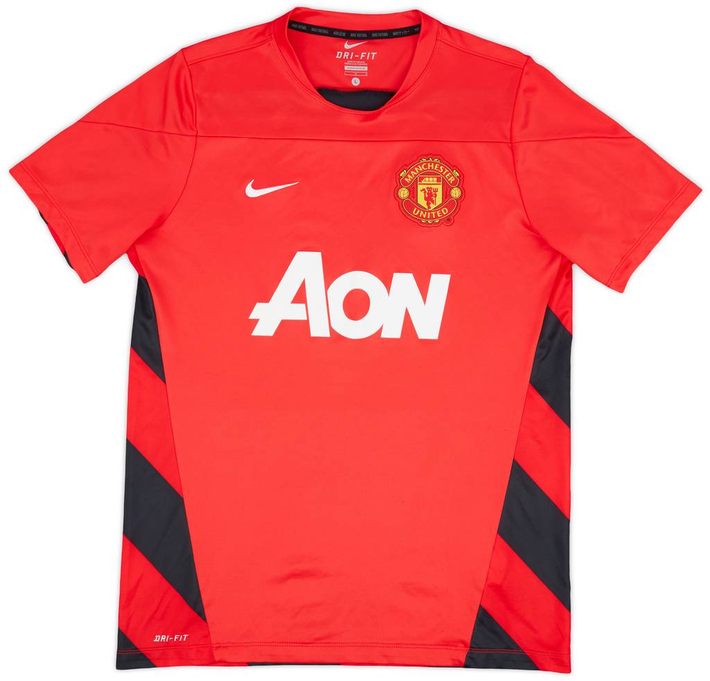 2013-14 Manchester United Nike Training Shirt - 9/10 - (L)