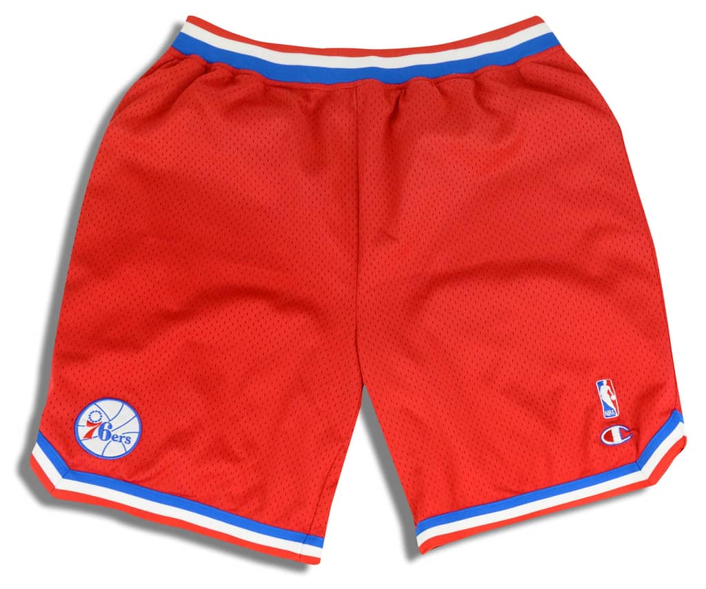 1982-83 Philadelphia 76ers Champion Hardwood Classics Swingman Shorts (Away) XXL