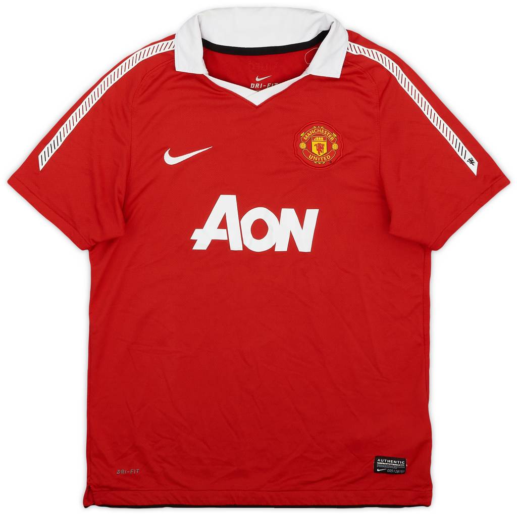 2010-11 Manchester United Home Shirt - 8/10 - (L.Boys)