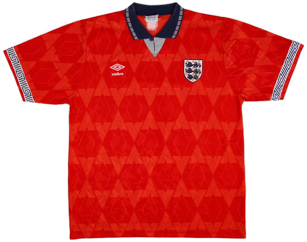 1990-93 England Away Shirt - 8/10 - (L)