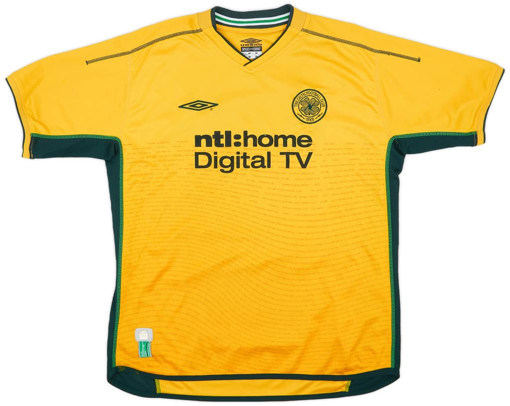 2002-03 Celtic Away Shirt Larsson #7 - 6/10 - (L)