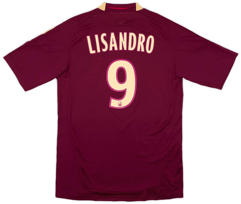 2010-11 Lyon Away Shirt Lisandro #9 (M)