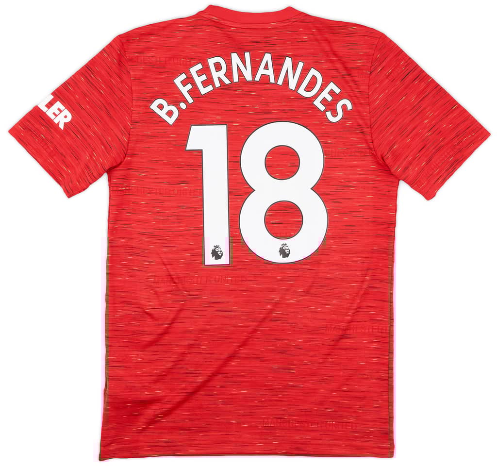 2020-21 Manchester United Home Shirt B.Fernandes #18 - 8/10 - (S)