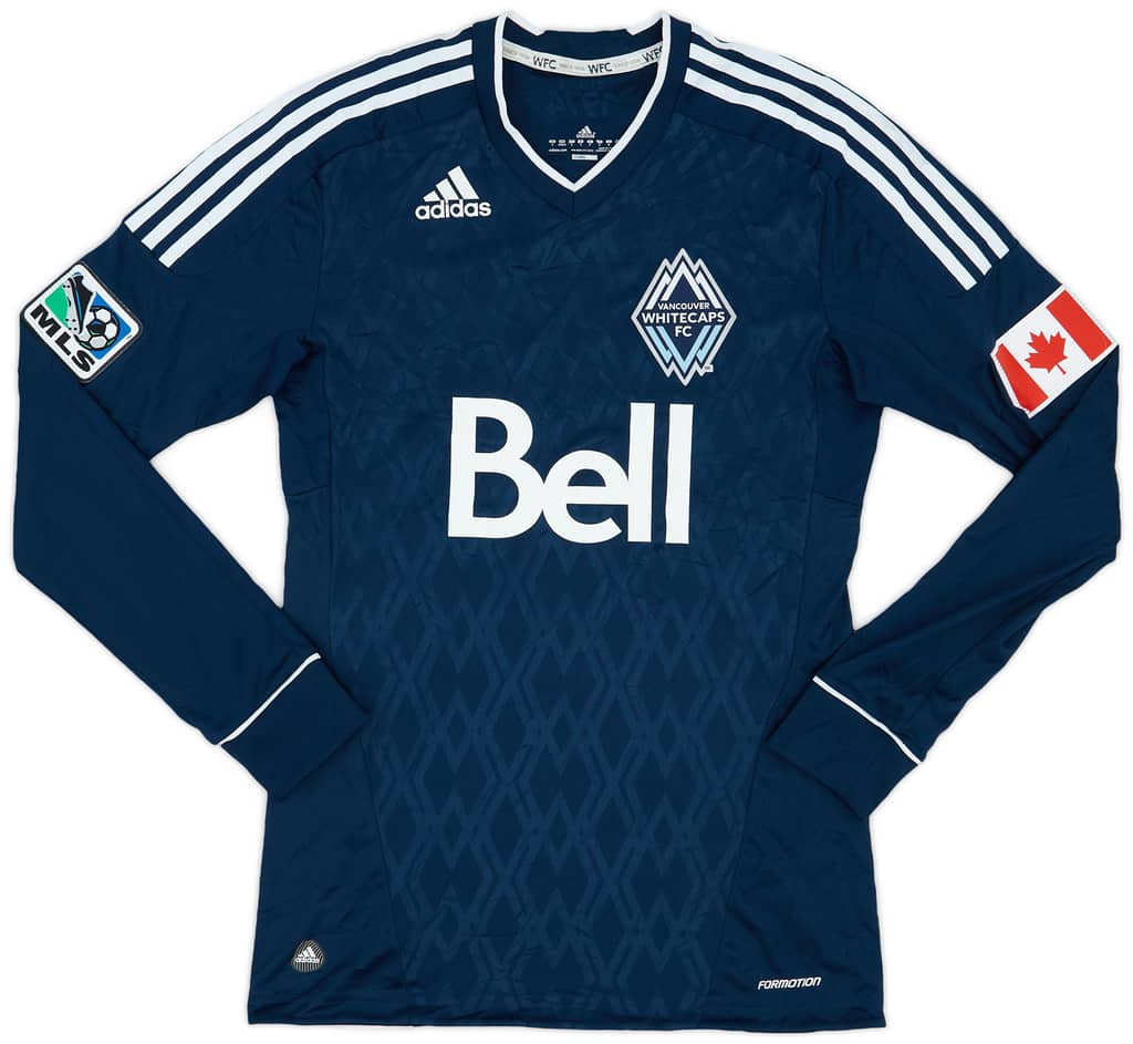 2011 Vancouver Whitecaps Match Issue Away L/S Shirt Dunfield #7