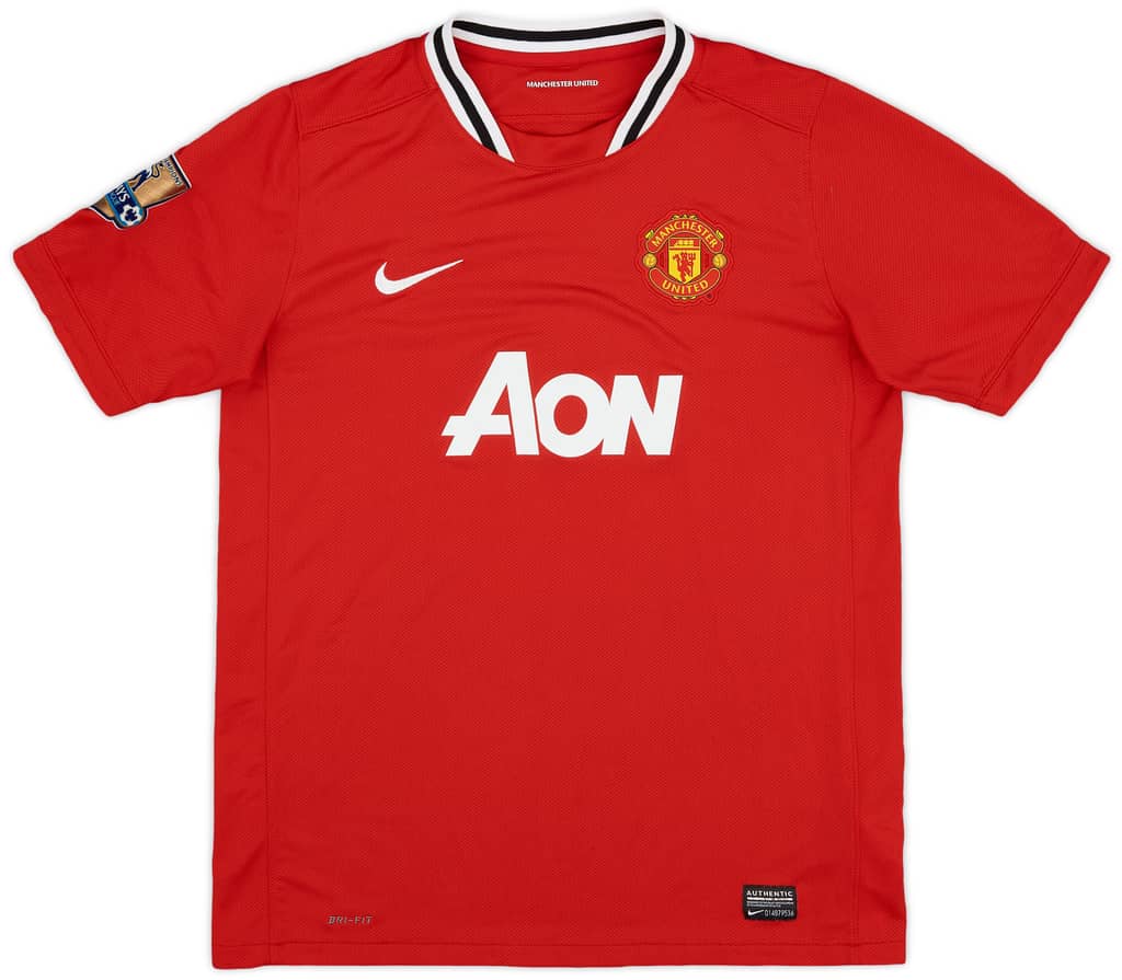 2011-12 Manchester United Home Shirt - 9/10 - (XL.Boys)