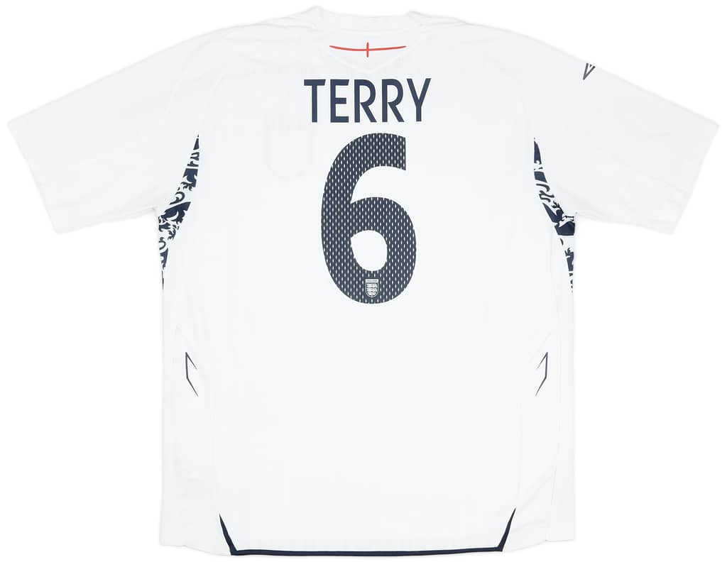 2007-09 England Home Shirt Terry #6 - 6/10 - (S)