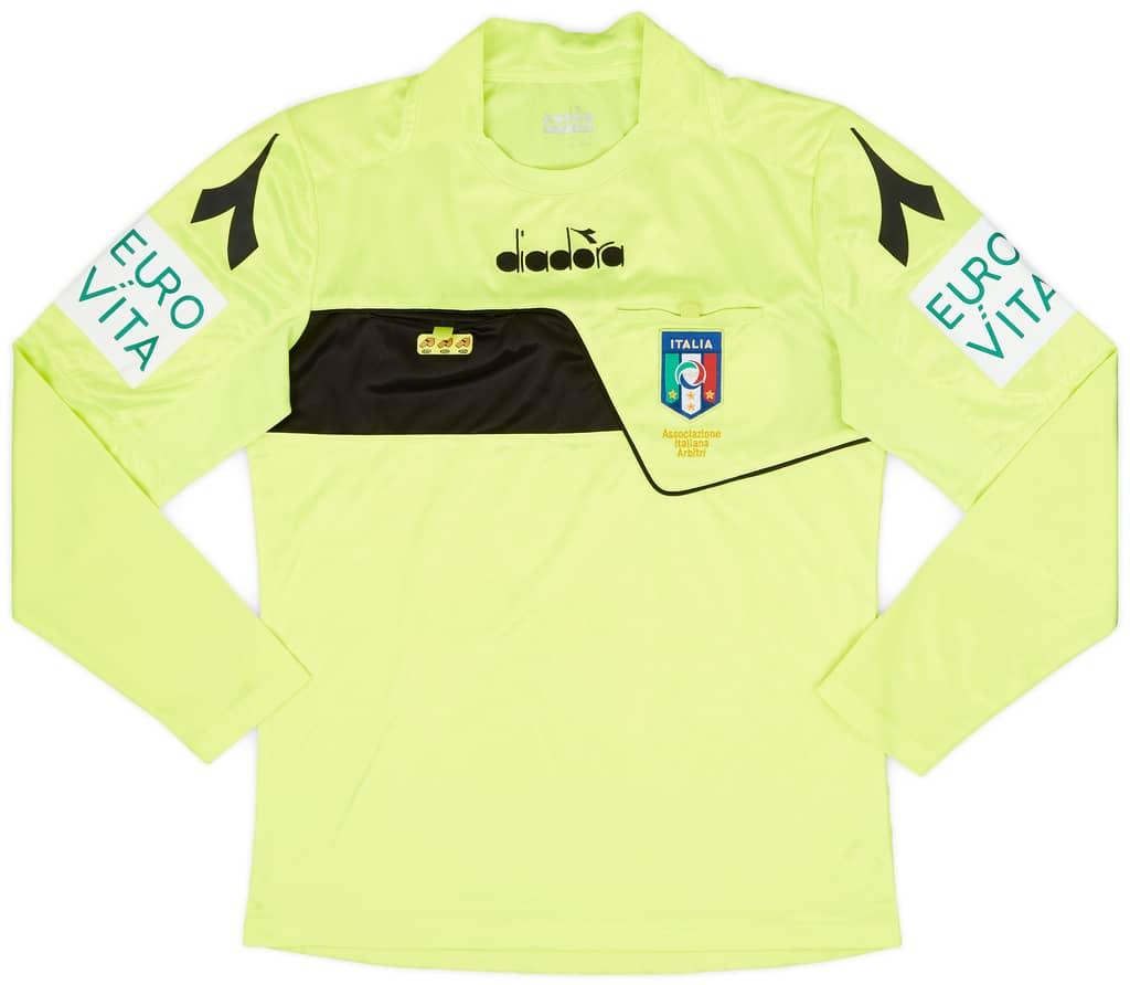 2017-18 Italy Diadora Referee L/S Shirt - 7/10 - (M)
