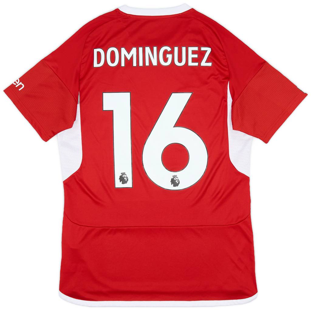 2023-24 Nottingham Forest Match Issue Home Shirt Dominguez #16