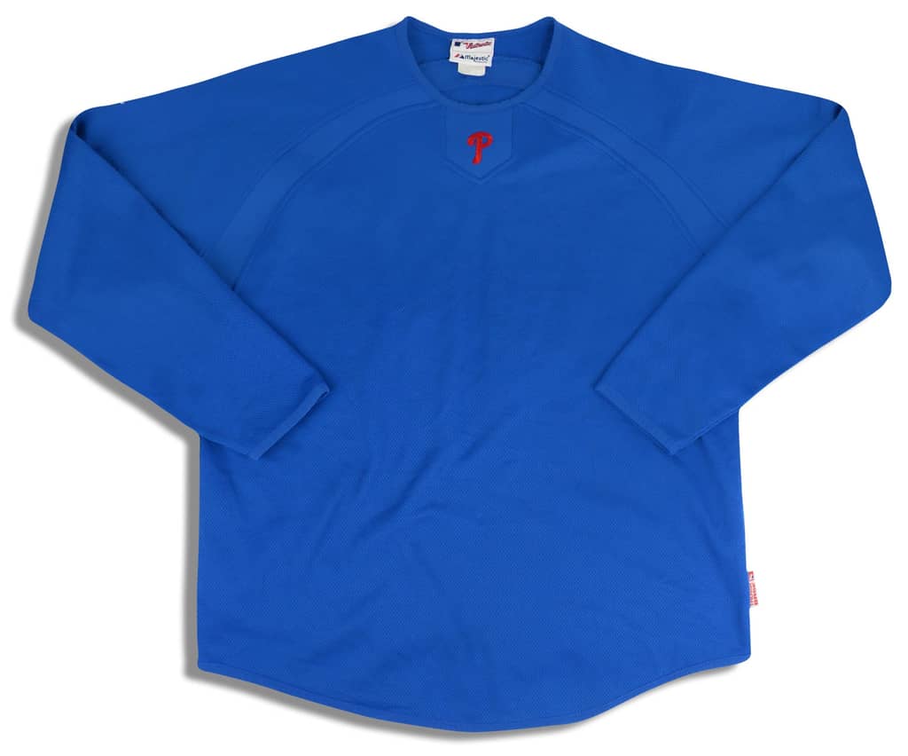 2008 Philadelphia Phillies Authentic Majestic Training Top L