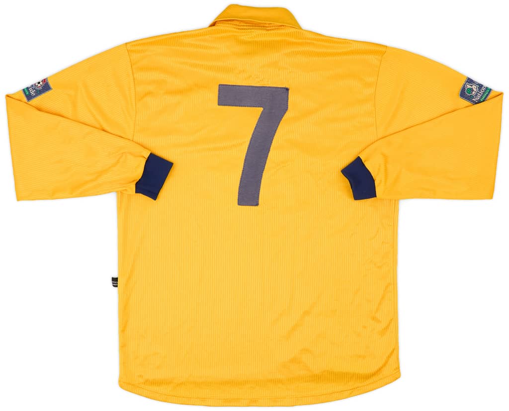 1998-99 Millwall Match Issue Away L/S Shirt #7