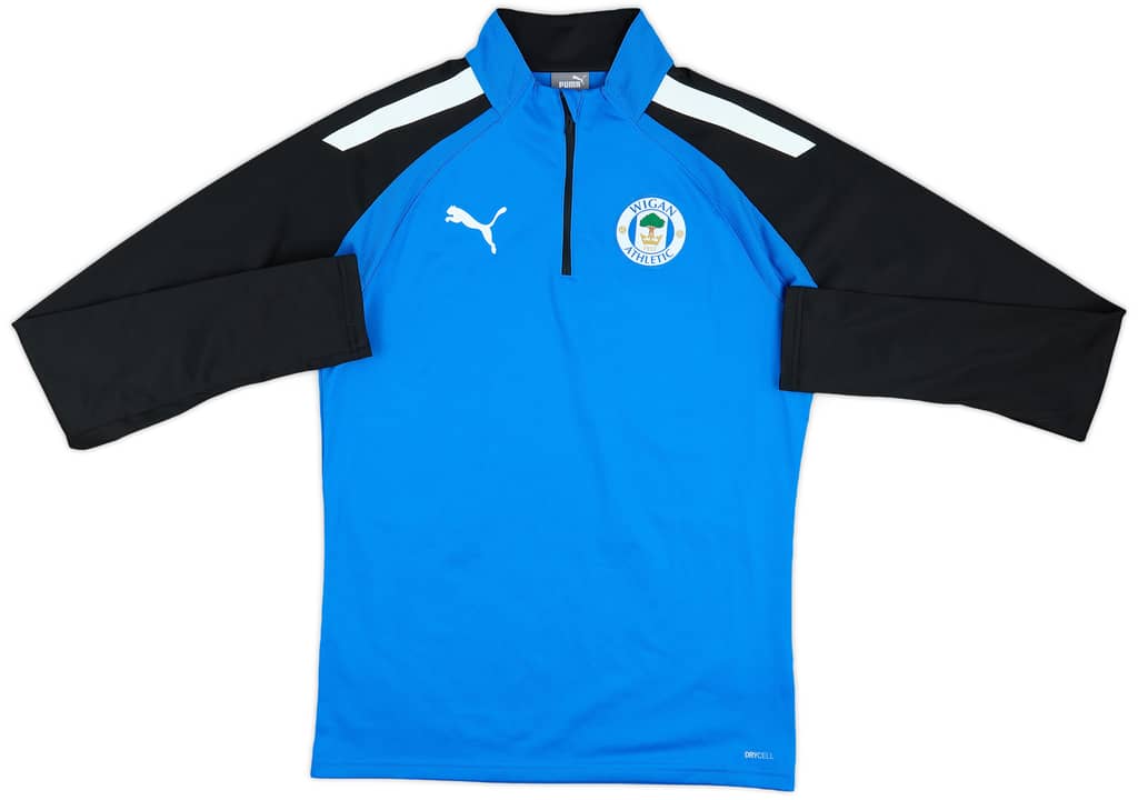 2021-22 Wigan Puma 1/4 Training Top - 8/10 - (S)