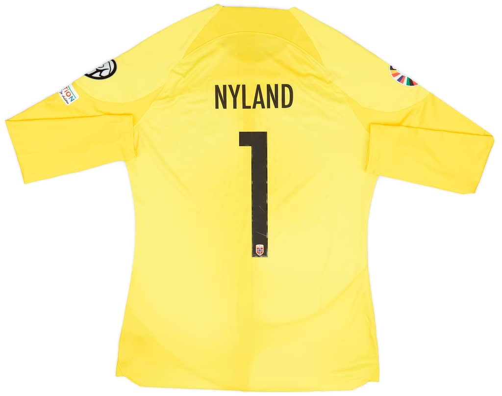 2022-23 Norway Match Issue GK Shirt Nyland #1