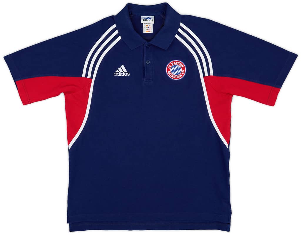 2000-01 Bayern Munich adidas Polo Shirt - 8/10 - (M/L)