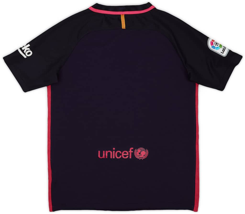 2016-17 Barcelona Away Shirt - 9/10 - (XL.Boys)
