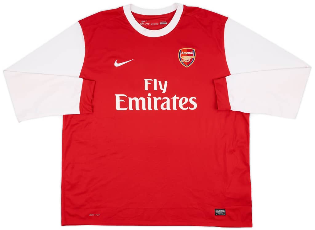 2010-11 Arsenal Home L/S Shirt Walcott #14 - 8/10 - (3XL)