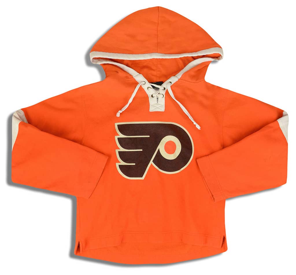 1990s Philadelphia Flyers Jagr #68 Hooded Jersey Sweat Top Y