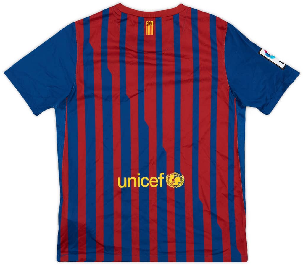 2011-12 Barcelona Home Shirt - 8/10 - (L.Boys)