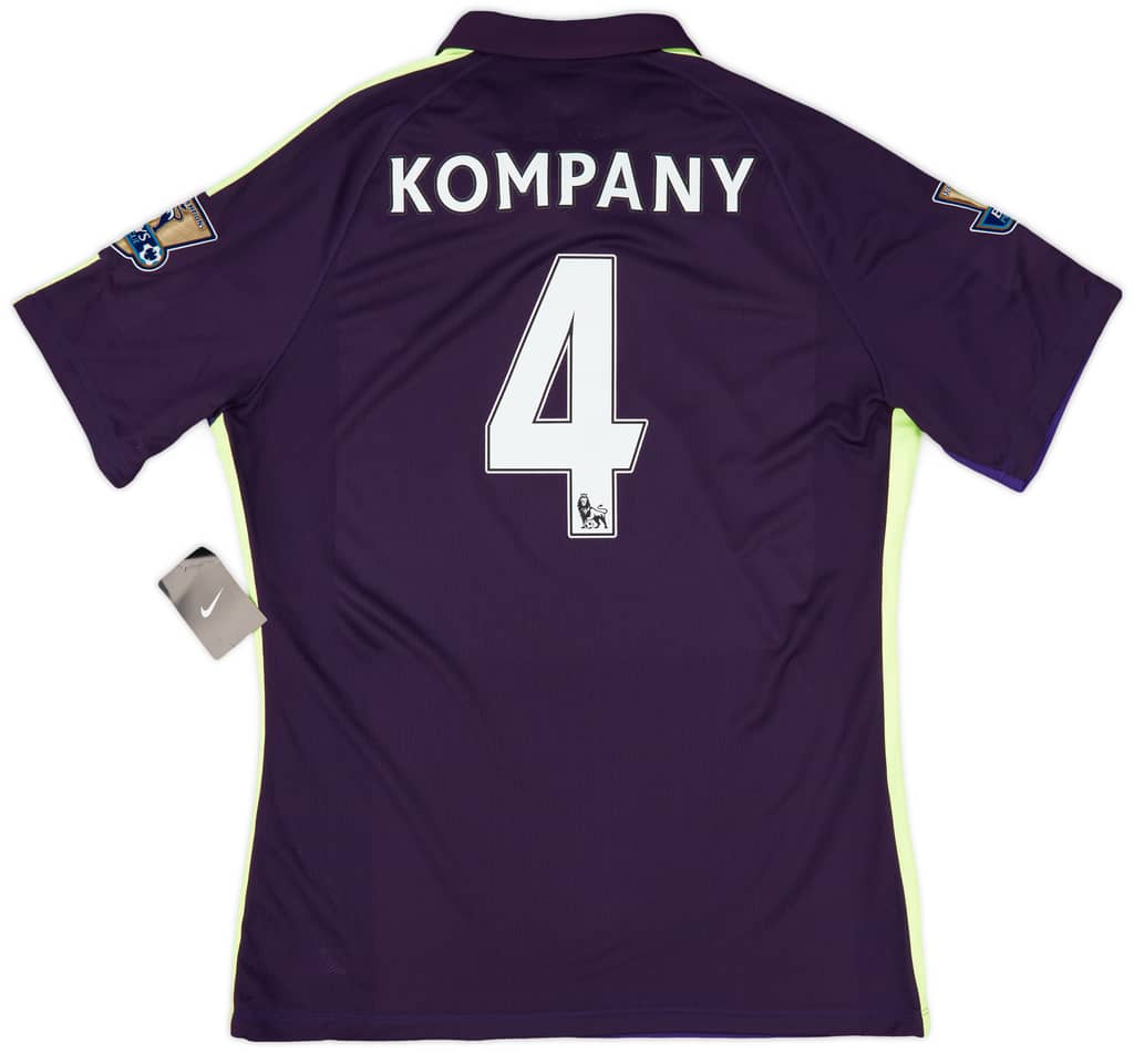 2014-15 Manchester City Player Issue Third Shirt Kompany #4 (XL)