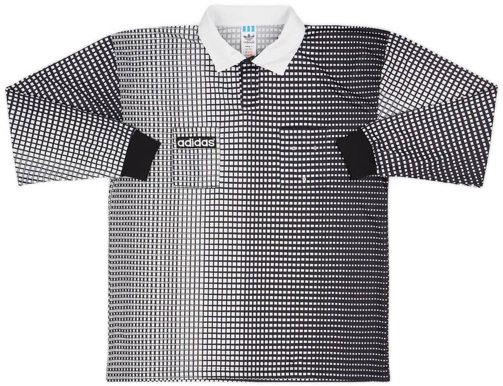 1990s adidas Referee Template L/S Shirt - 8/10 - (L)