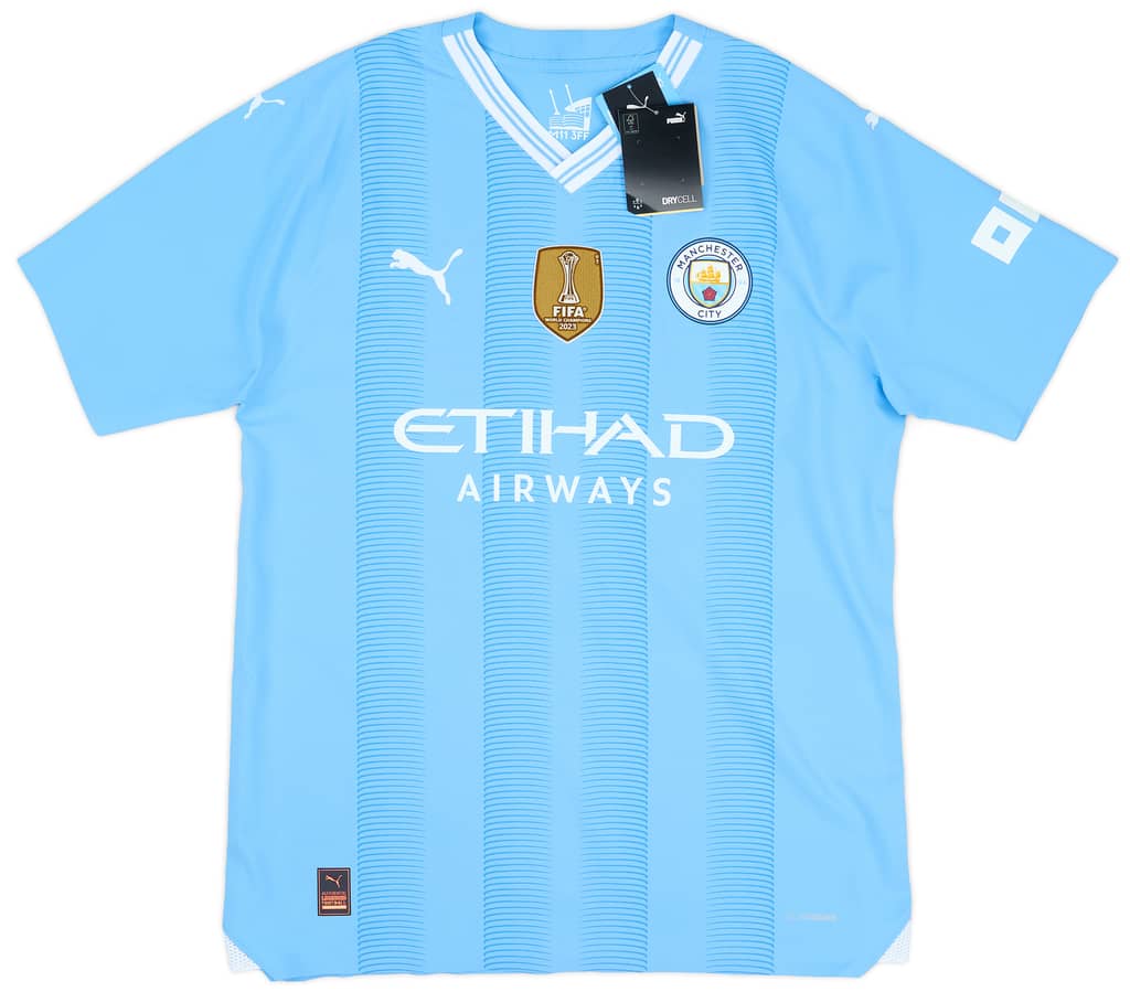 2023-24 Manchester City Player Issue Home European Shirt Foden #47