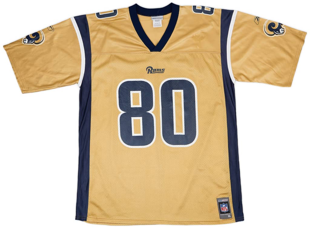 2001 St. Louis Rams Bruce #80 Reebok Alternate Jersey - 7/10 - (XL)
