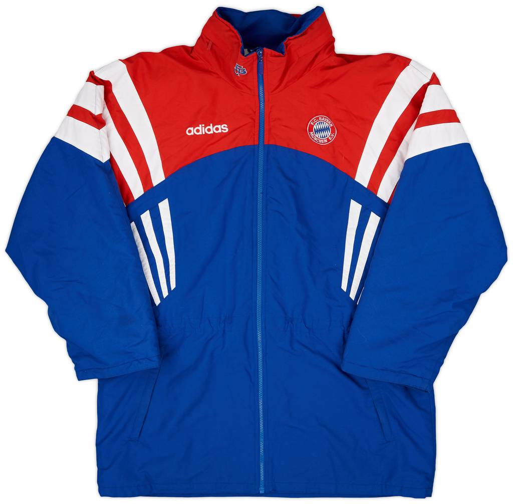 1996-97 Bayern Munich adidas Hooded Rain Jacket - 8/10 - (L/XL)