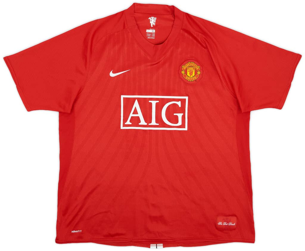 2007-09 Manchester United Home Shirt Ronaldo #7 - 7/10 - (XL)
