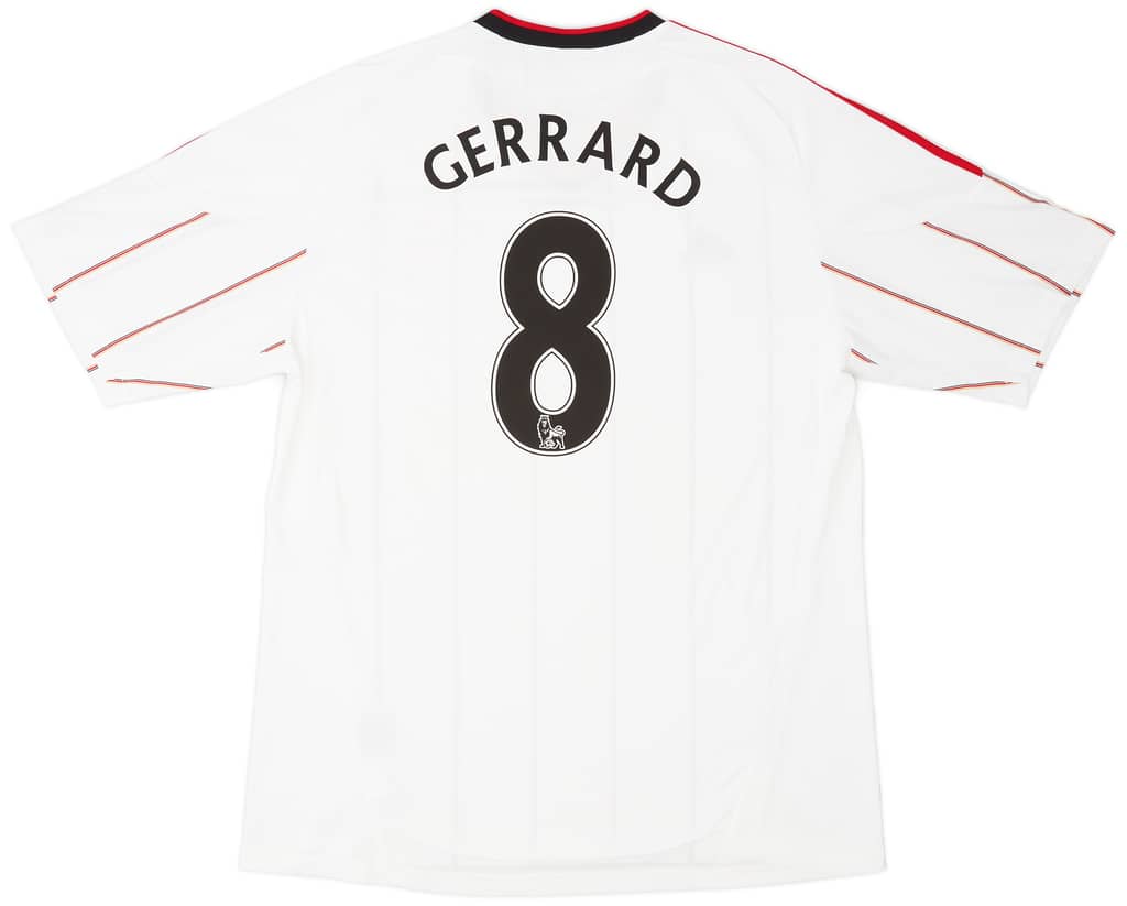 2010-11 Liverpool Away Shirt Gerrard #8 - 5/10 - (XL)