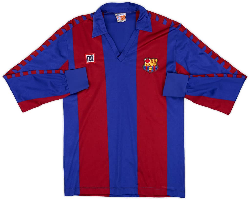 1984-89 Barcelona Home L/S Shirt - 8/10 - (XS)