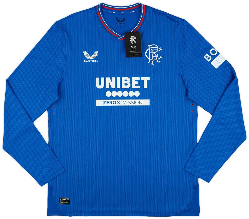 2023-24 Rangers Authentic Home L/S Shirt (M)