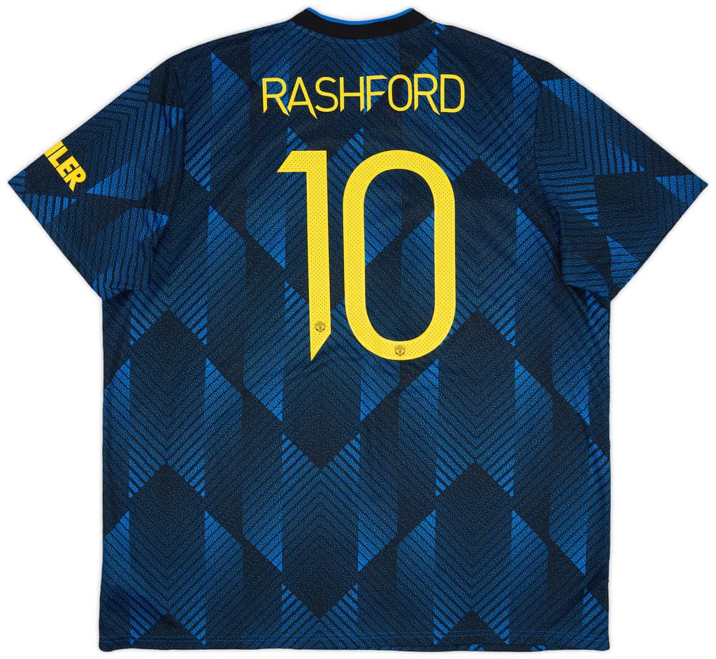 2021-22 Manchester United Third Shirt Rashford #10 - 9/10 - (XXL)