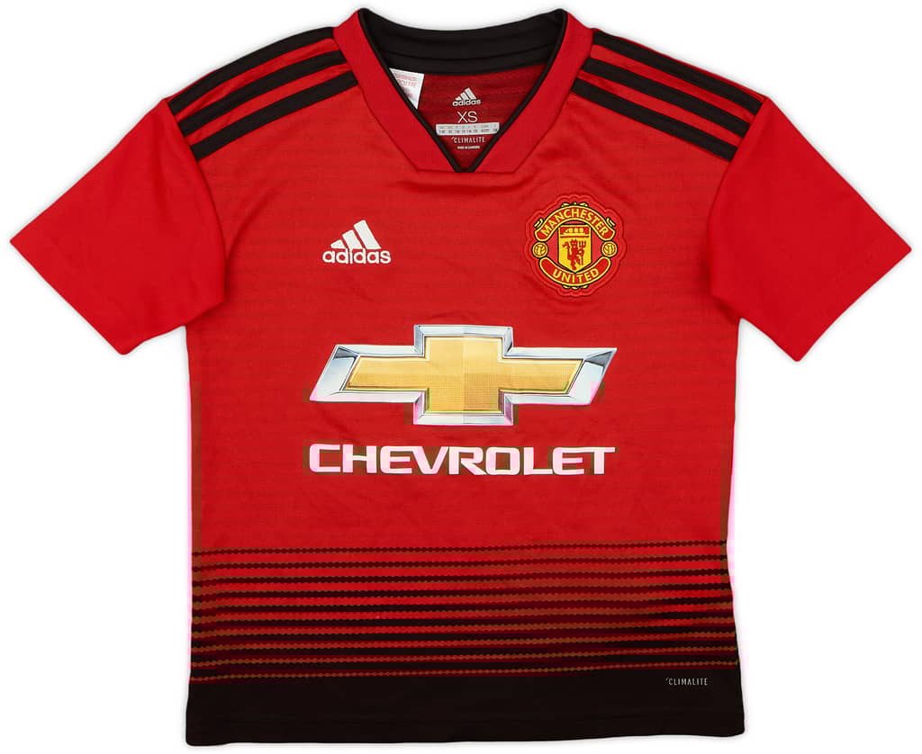 2018-19 Manchester United Home Shirt - 8/10 - (7-8 Years)