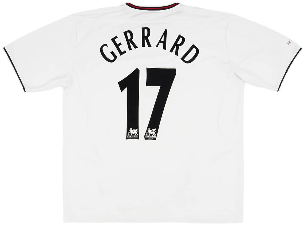2003-04 Liverpool Away Shirt Gerrard #17 - 7/10 - (XL)