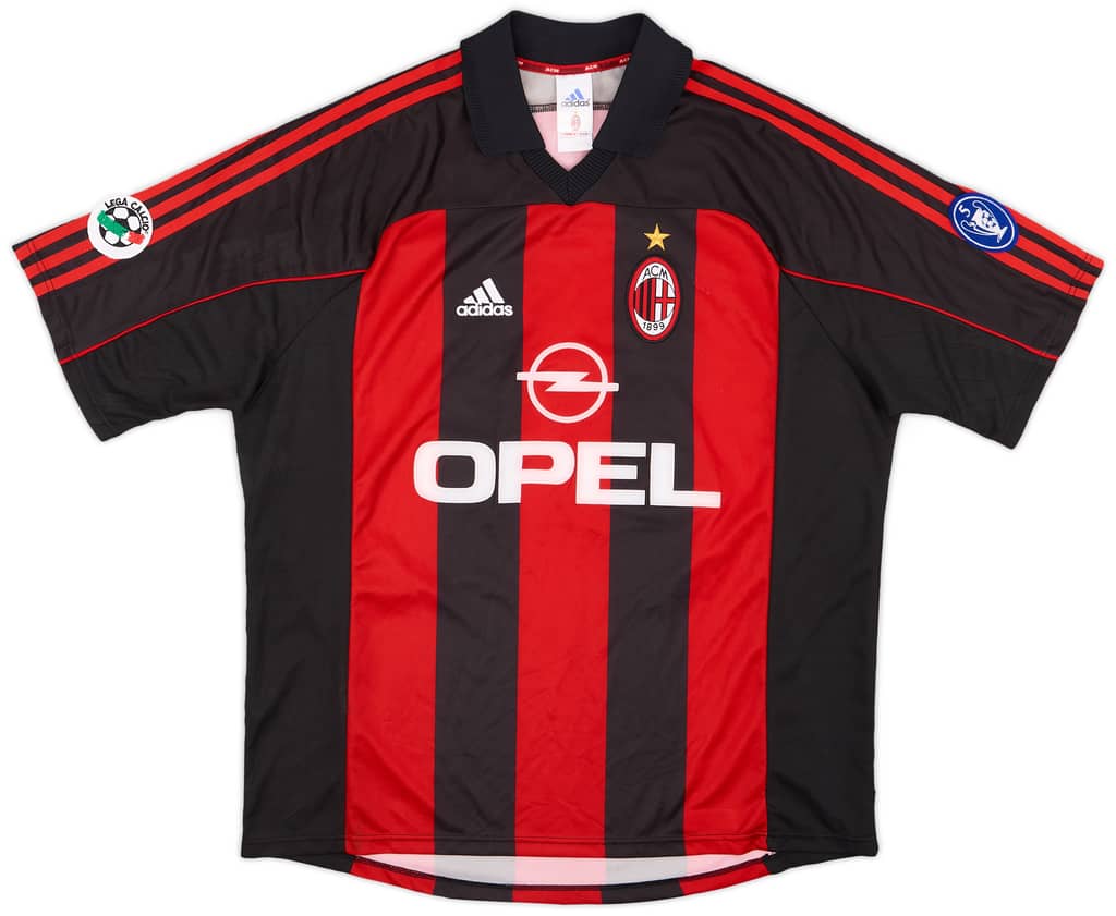 2000-01 AC Milan Match Issue Signed Home Shirt Serginho #27