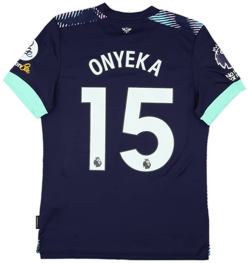 2023-24 Brentford Match Issue Third Shirt Onyeka #15