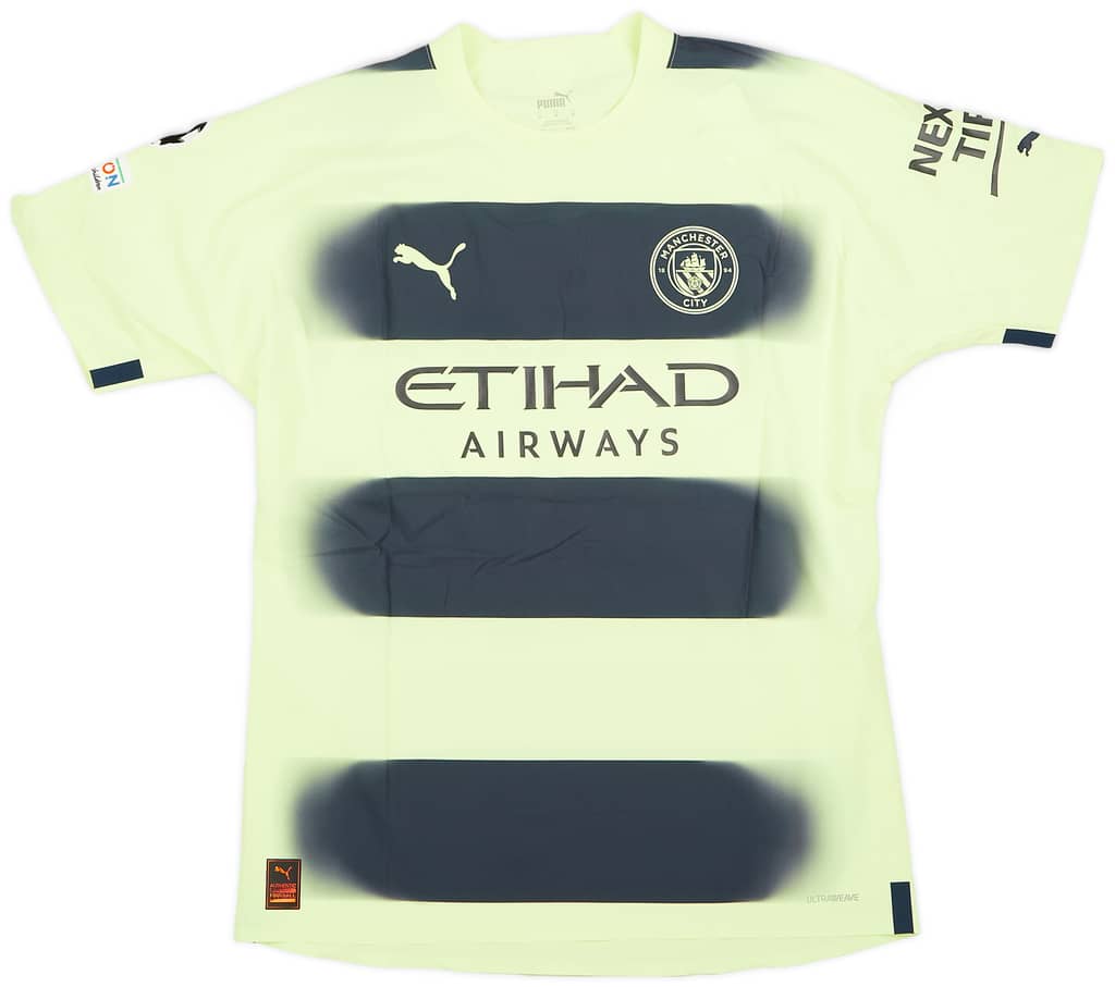 2022-23 Manchester City Match Issue Champions League Third Shirt Lewis #82