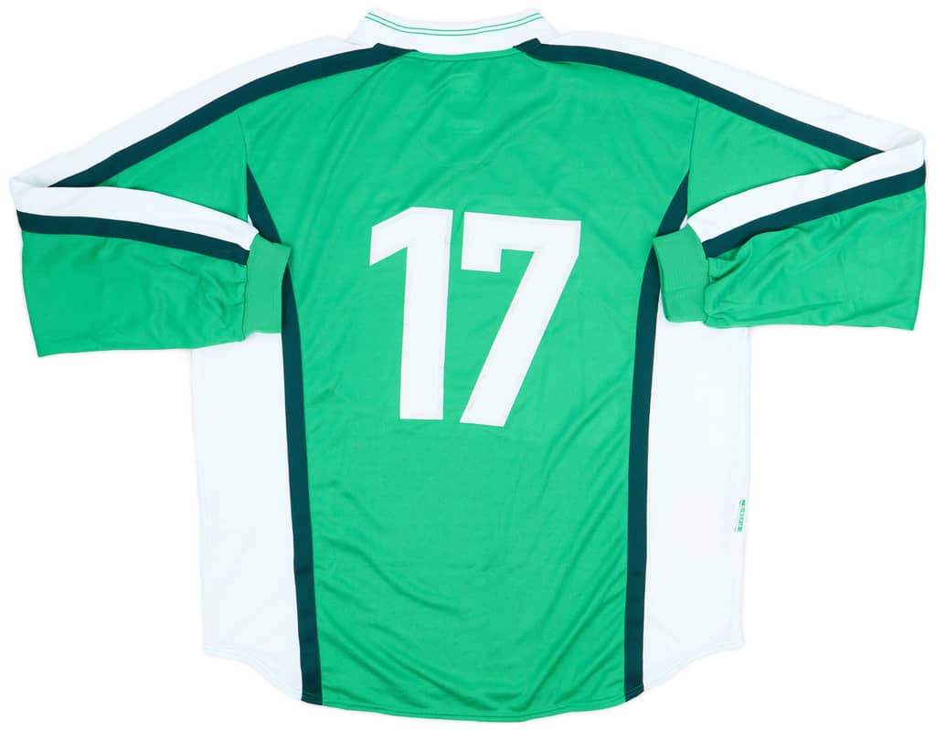 1998-00 Nigeria Player Issue Home L/S Shirt #17 - 9/10 - (XL)
