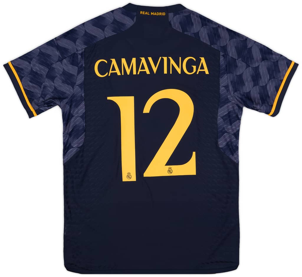 2023-24 Real Madrid Authentic Away CL Shirt Camavinga #12 - 9/10 - (L)