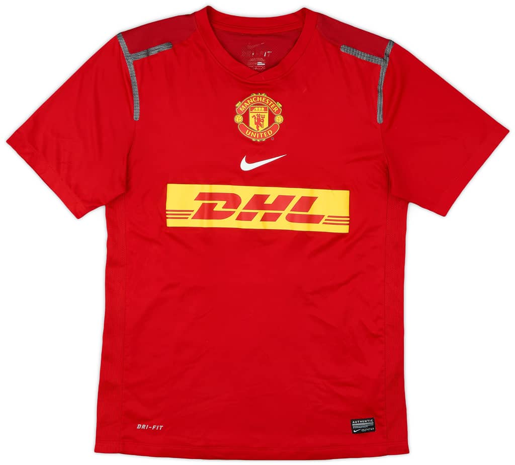 2012-13 Manchester United Player Issue Nike Training Shirt - 9/10 - (S)