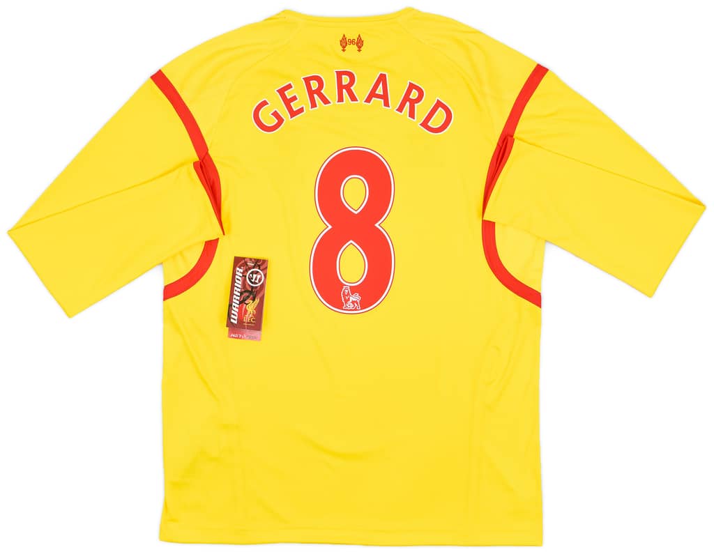 2014-15 Liverpool Away L/S Shirt Gerrard #8 (M)