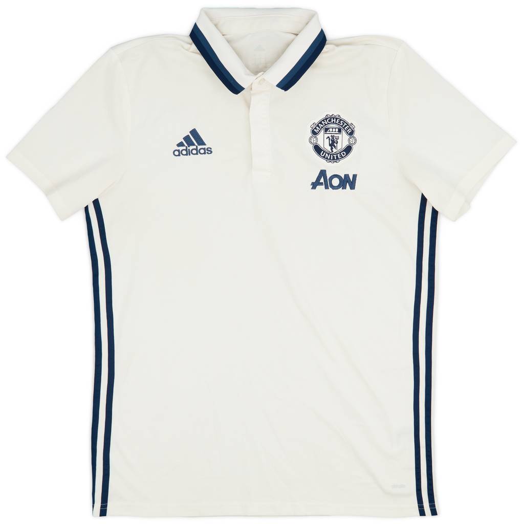 2016-17 Manchester United adidas Polo Shirt - 7/10 - (L)