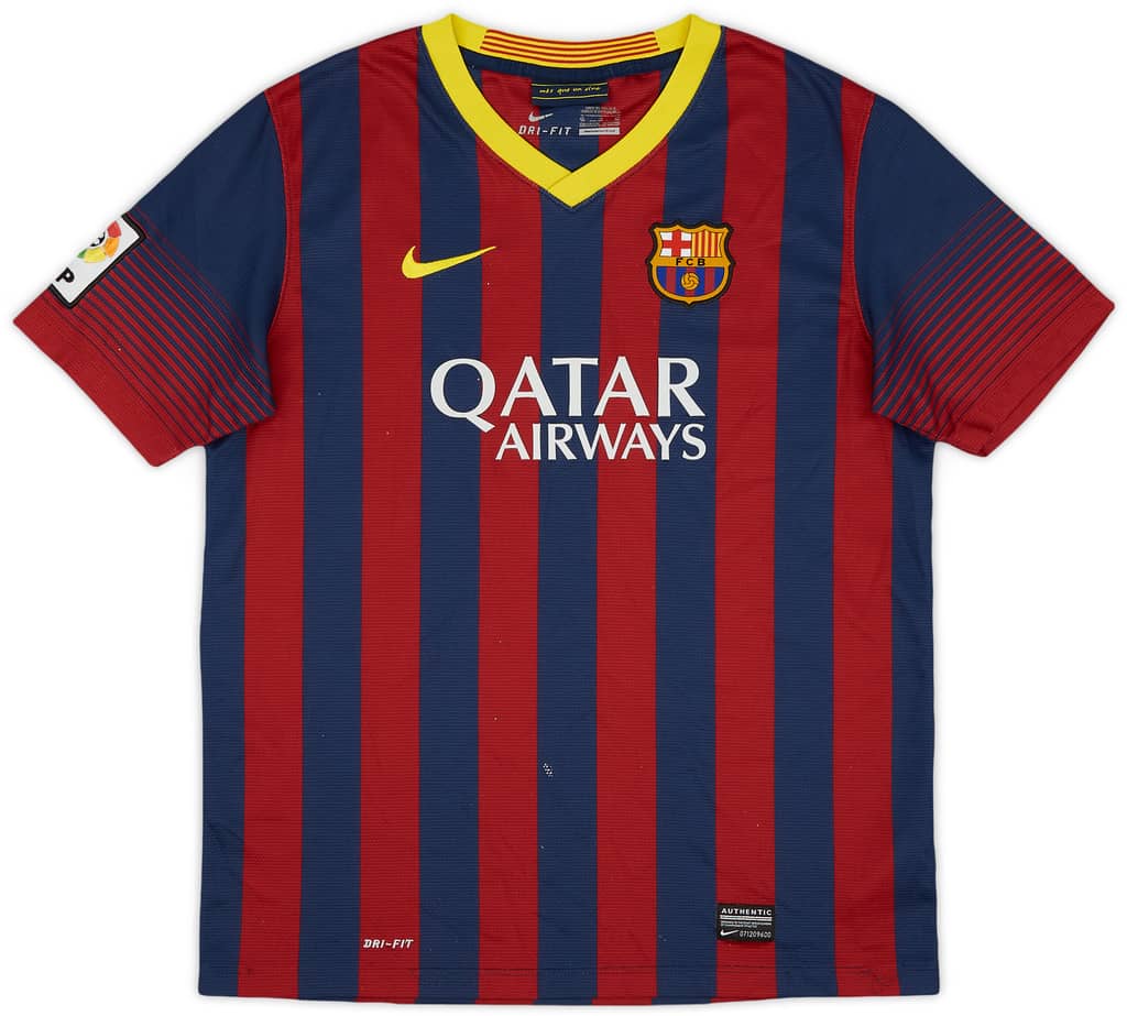 2013-14 Barcelona Home Shirt - 6/10 - (XL.Boys)